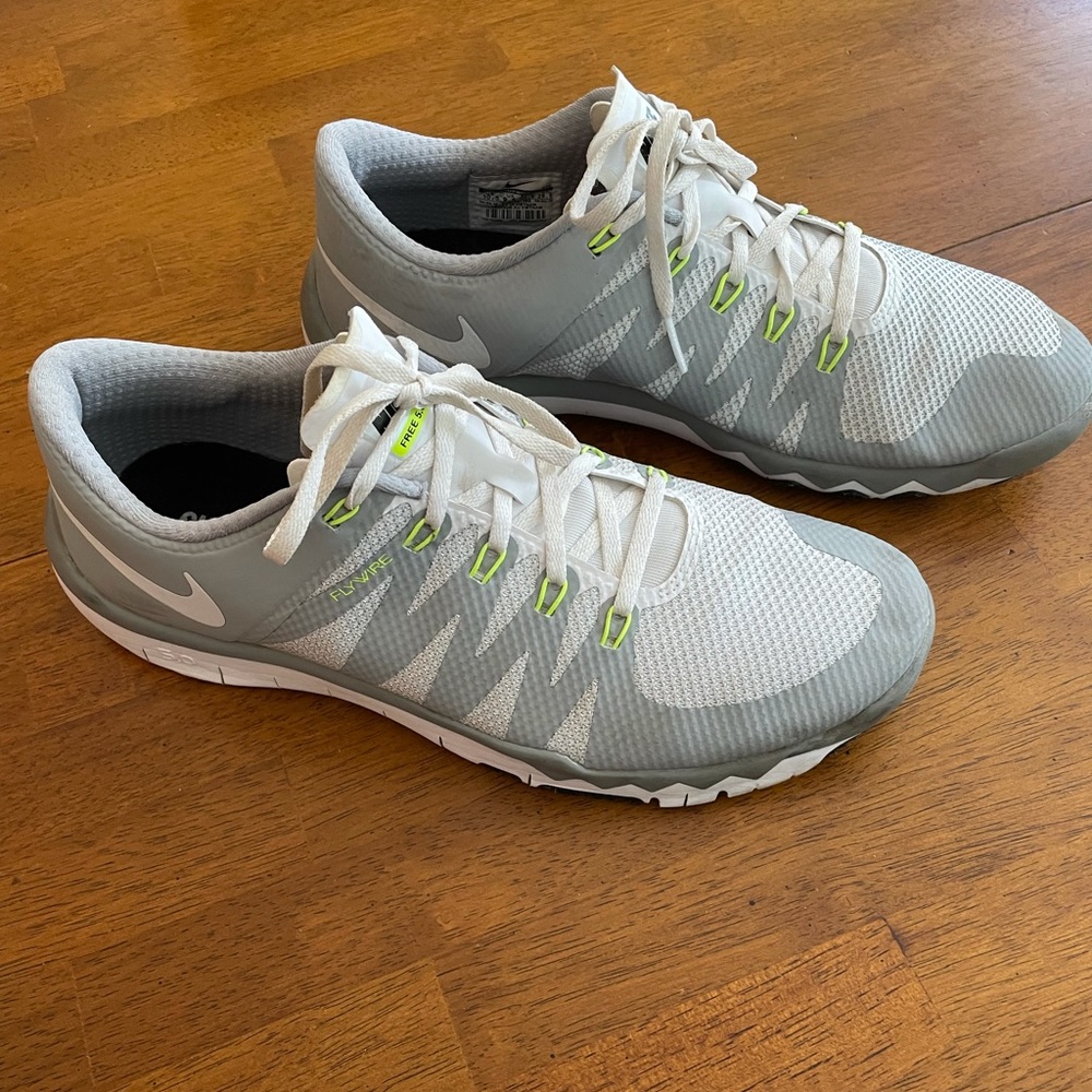 Men’s Nike Free 5.0 Training/Running Grey/White Neon Green